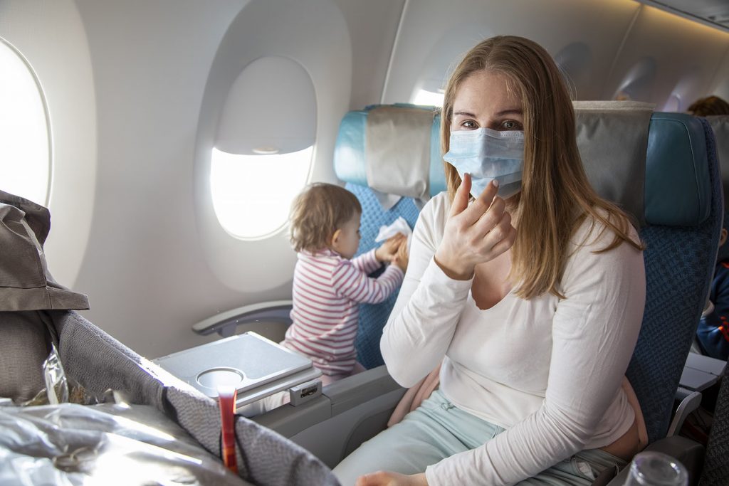 Face mask while travelling